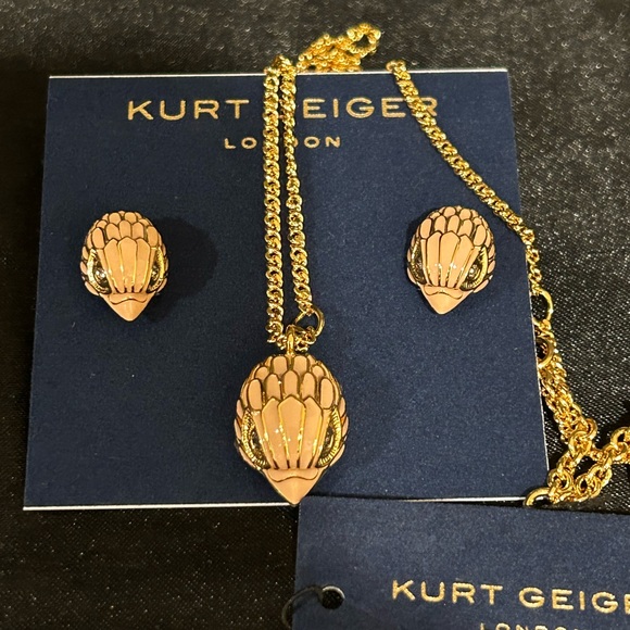 Kurt Geiger Gold and Pink Jewelry Set NWTs - Picture 1 of 3